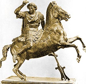 alexander on horseback